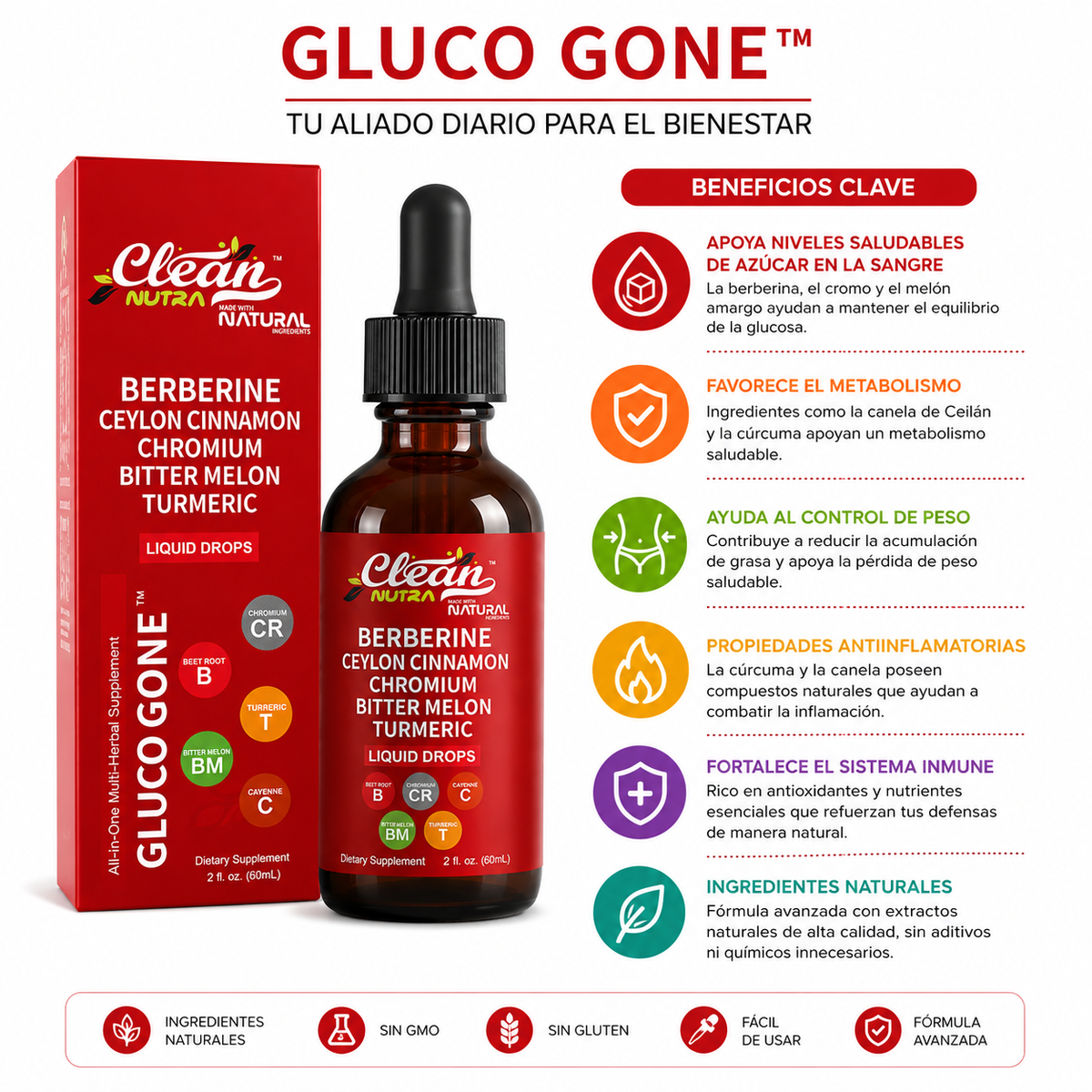 Gotas Líquidas Clean Nutraceuticals - foto adicional 2