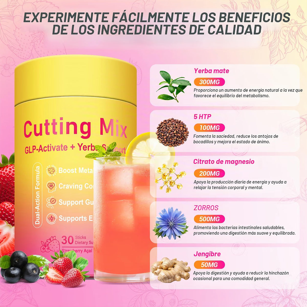 Cutting Mix Berberina + Yerba Mate - foto adicional