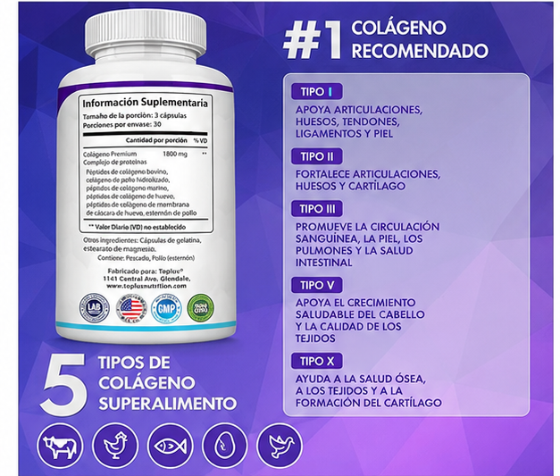 Péptidos De Colágeno - foto adicional 2 (español)