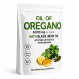 Aceite de orégano con semilla negra, vista lateral
